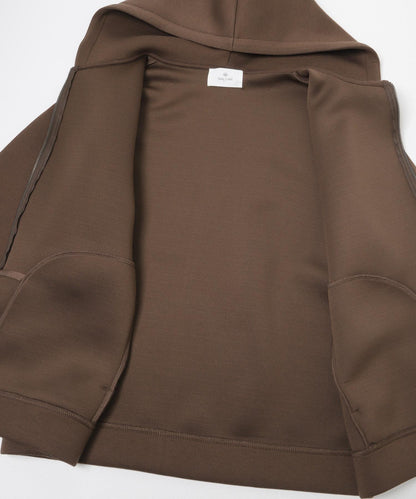 空氣層針織 拉鍊連帽衛衣