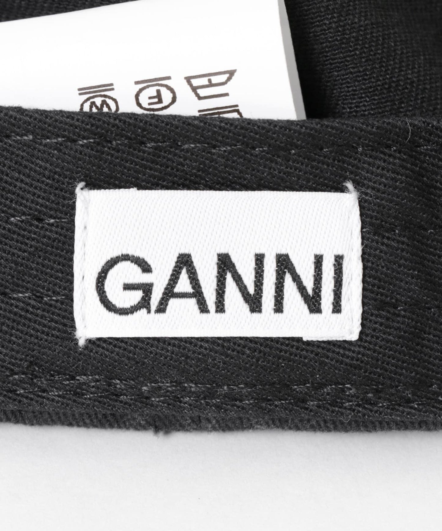 GANNI WASHED COTTON CANVAS CAP 棒球帽