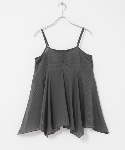 不規則下襬 胸衣套裝 襯衫