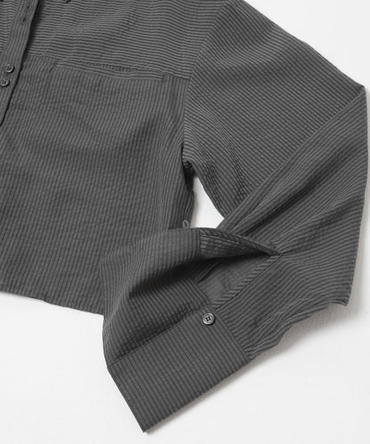 不規則下襬 胸衣套裝 襯衫