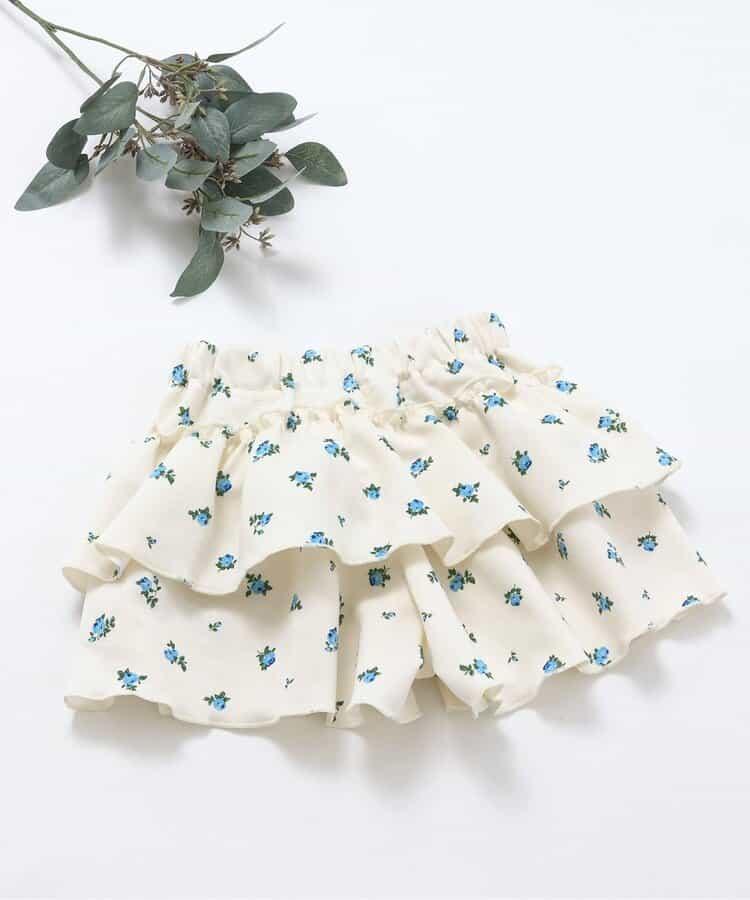 荷葉邊設計 彈力針織 裙褲