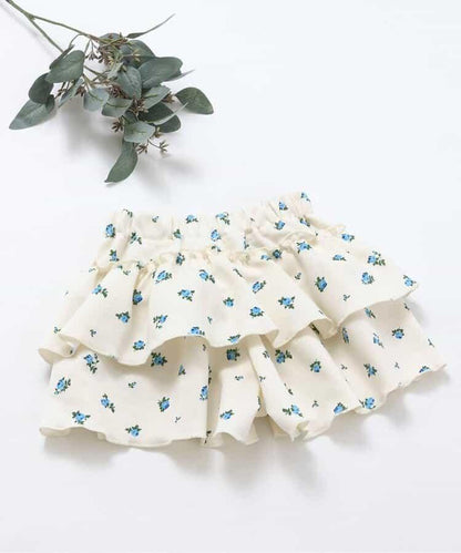 荷葉邊設計 彈力針織 裙褲