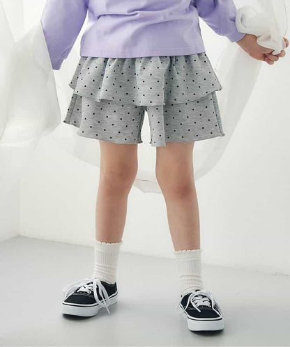 荷葉邊設計 彈力針織 裙褲