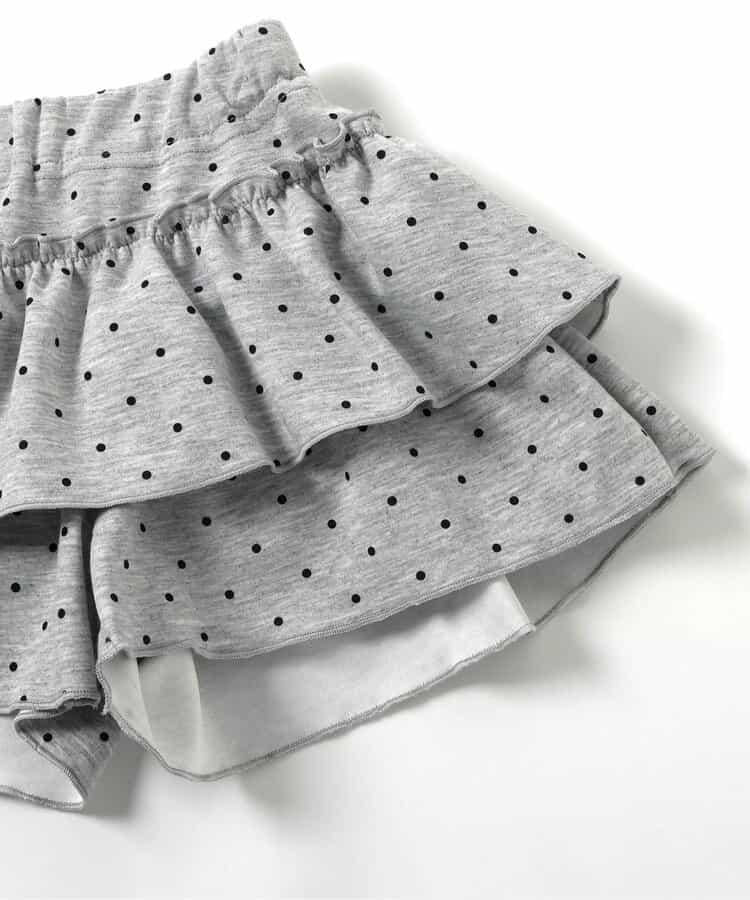 荷葉邊設計 彈力針織 裙褲