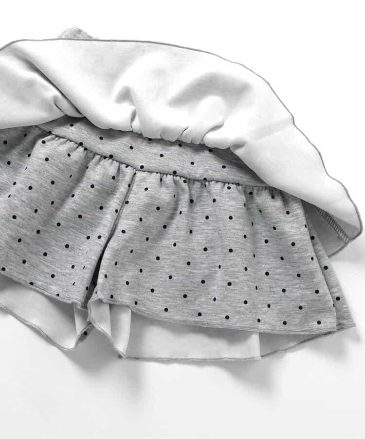 荷葉邊設計 彈力針織 裙褲