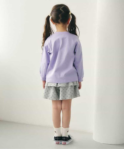 荷葉邊設計 彈力針織 裙褲