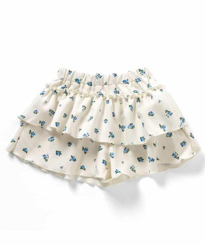 荷葉邊設計 彈力針織 裙褲