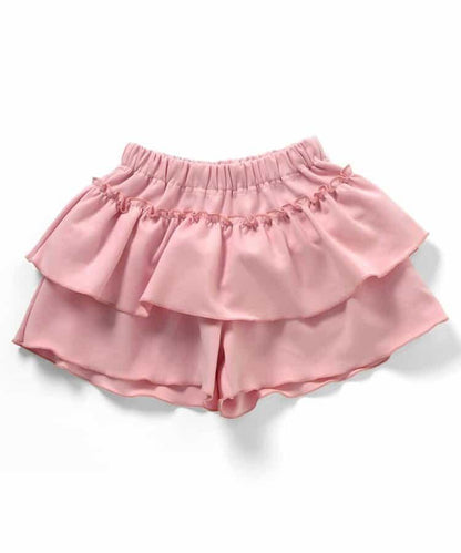 荷葉邊設計 彈力針織 裙褲