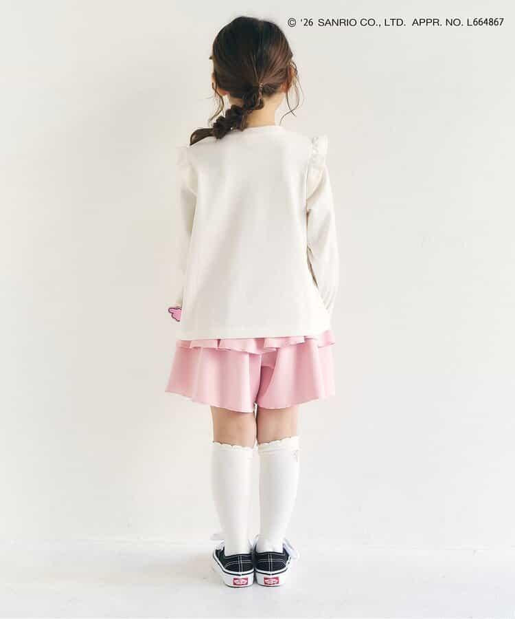 荷葉邊設計 彈力針織 裙褲