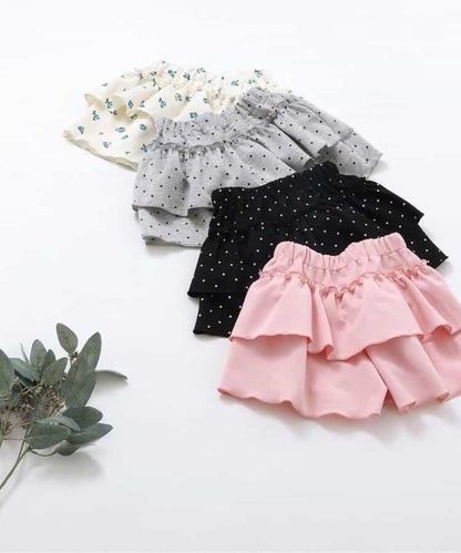 荷葉邊設計 彈力針織 裙褲