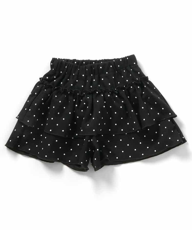 荷葉邊設計 彈力針織 裙褲