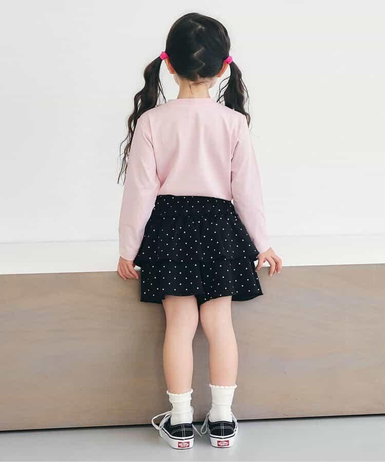 荷葉邊設計 彈力針織 裙褲