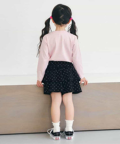 荷葉邊設計 彈力針織 裙褲