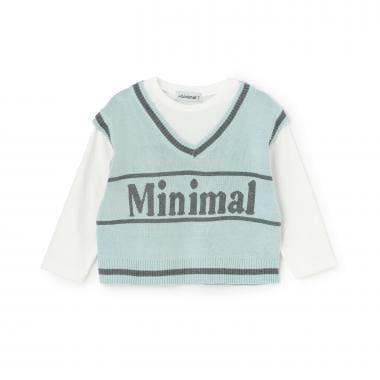 可水洗 背心疊穿設計 T恤