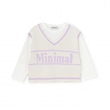 可水洗 背心疊穿設計 T恤