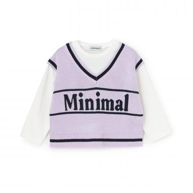 可水洗 背心疊穿設計 T恤