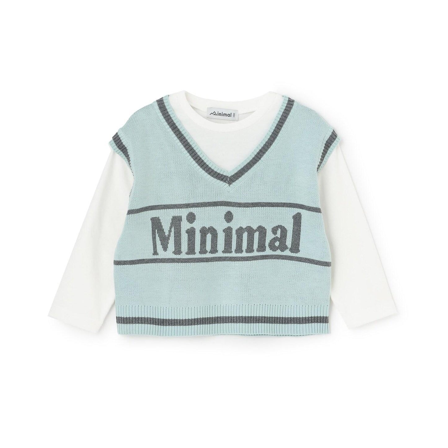 可水洗 背心疊穿設計 T恤