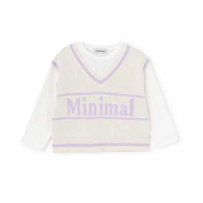 可水洗 背心疊穿設計 T恤