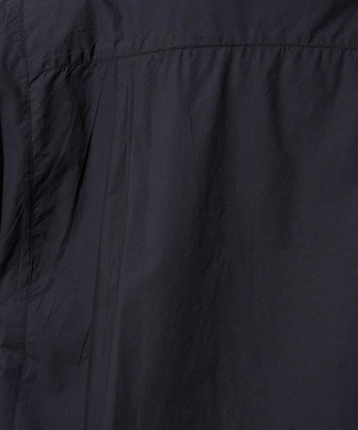 打褶寬鬆紐扣長袖襯衫