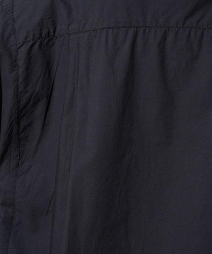 打褶寬鬆紐扣長袖襯衫