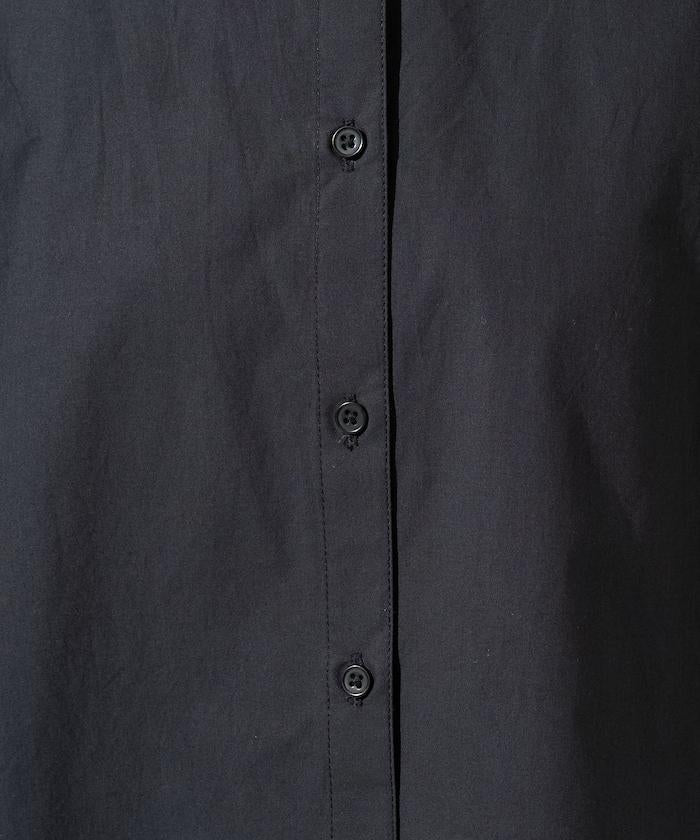 後荷葉邊 短款長袖 襯衫