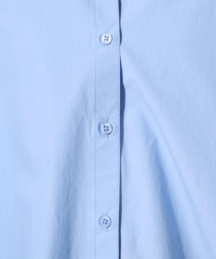 後荷葉邊 短款長袖 襯衫