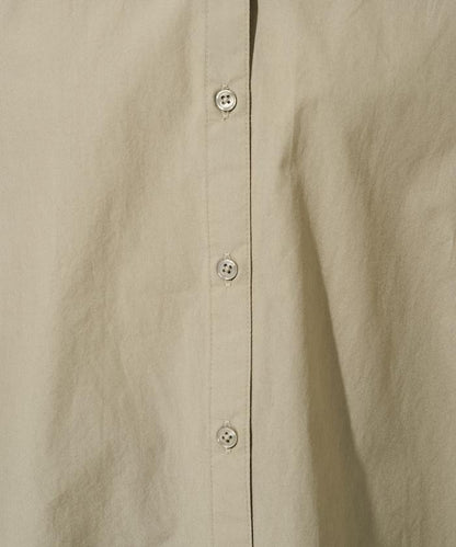 後荷葉邊 短款長袖 襯衫