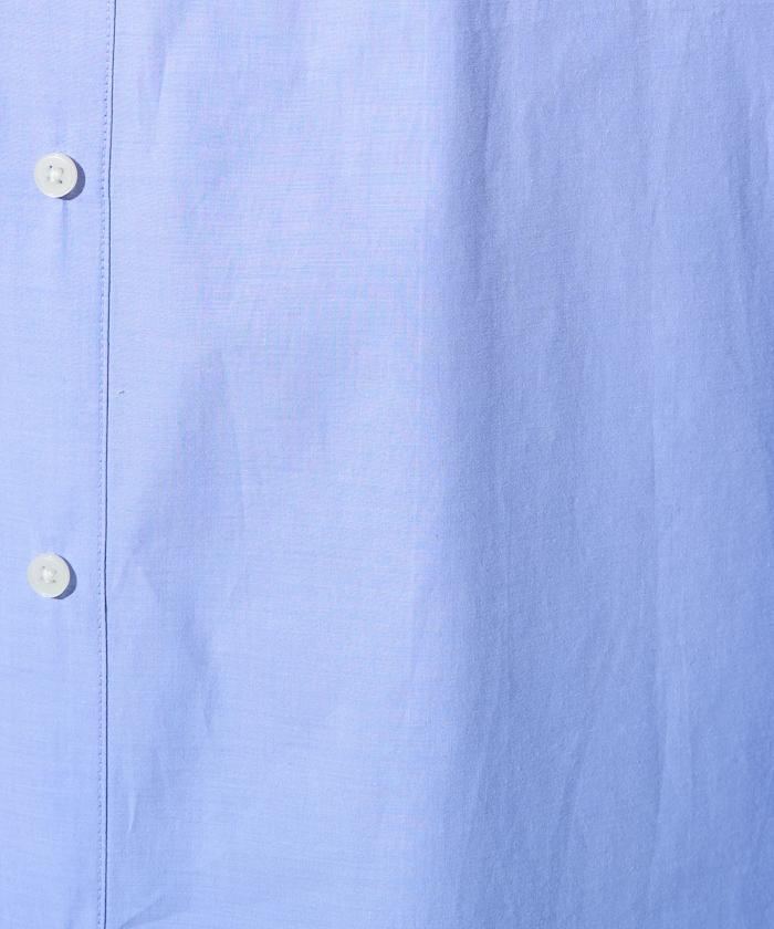 寬鬆版型 長袖有領 府綢襯衫