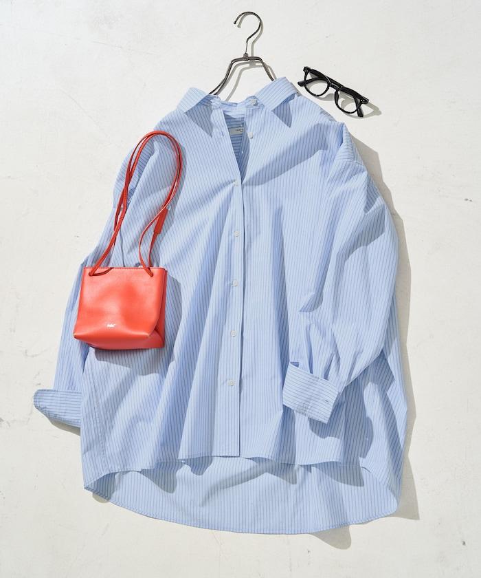 寬鬆版型 長袖有領 府綢襯衫