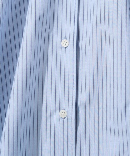 寬鬆版型 長袖有領 府綢襯衫