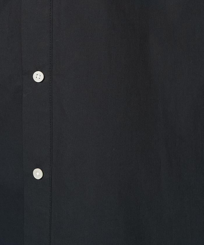 寬鬆版型 長袖有領 府綢襯衫