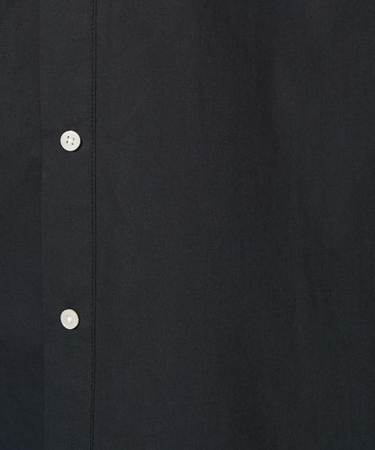 寬鬆版型 長袖有領 府綢襯衫