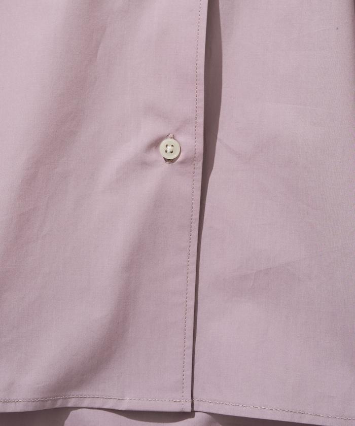 寬鬆版型 長袖有領 府綢襯衫