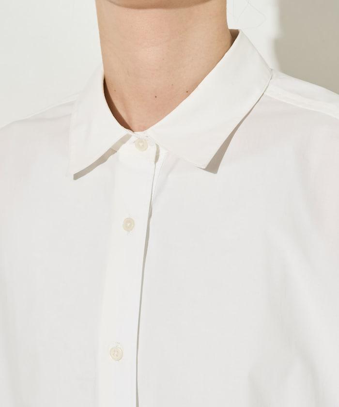 寬鬆版型 長袖有領 府綢襯衫