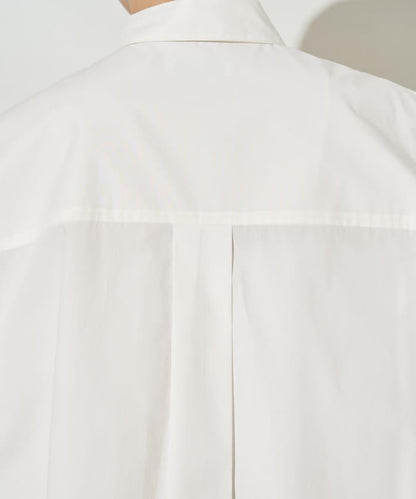 寬鬆版型 長袖有領 府綢襯衫