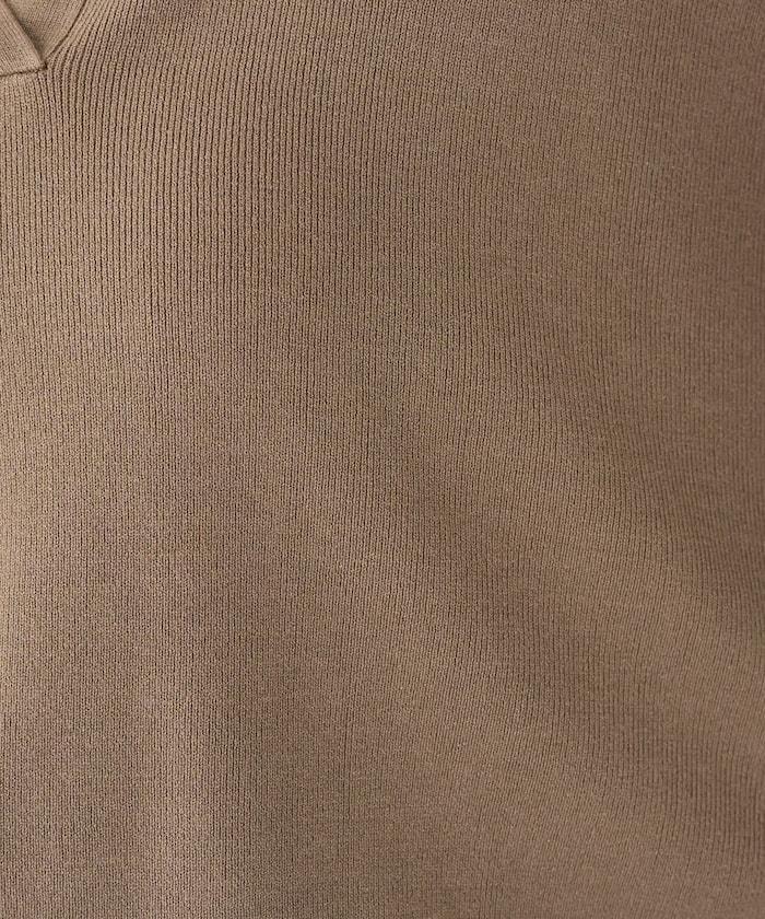 開領Polo領 長袖 針織套頭衫