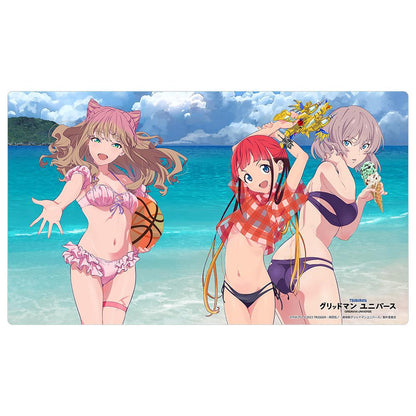 《電光超人古立特》ユニバース（電光超人古立特） 全新繪製系列 南夢芽&飛鳥川ちせ&ムジナ 橡膠墊 泳裝款
