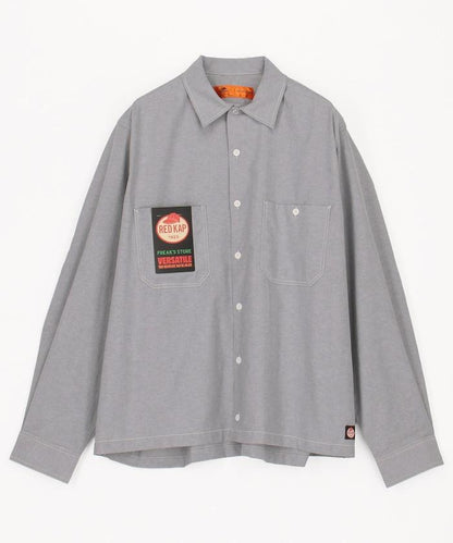 聯名 牛津紡短款長袖工裝襯衫