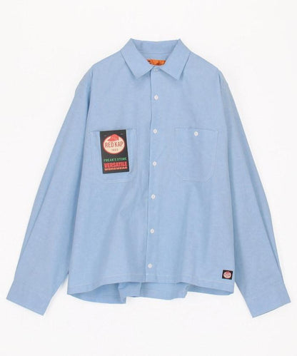 聯名 牛津紡短款長袖工裝襯衫