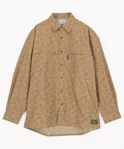 聯名款 漁夫口袋 長袖 抽繩襯衫