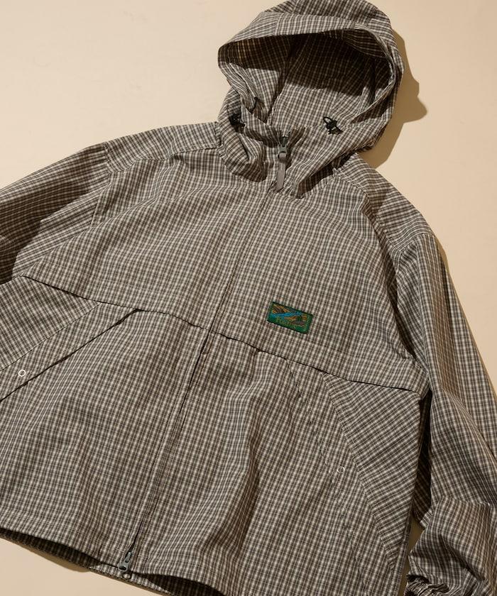 特別款 格紋 連帽 拉鍊襯衫夾克