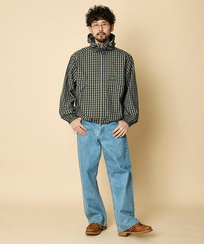 特別款 格紋 連帽 拉鍊襯衫夾克