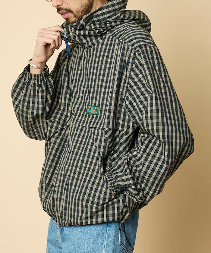 特別款 格紋 連帽 拉鍊襯衫夾克