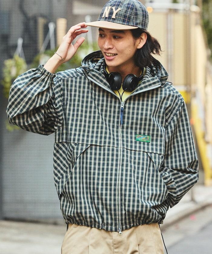特別款 格紋 連帽 拉鍊襯衫夾克