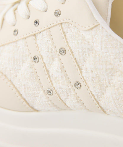 珠飾三層鞋底運動鞋