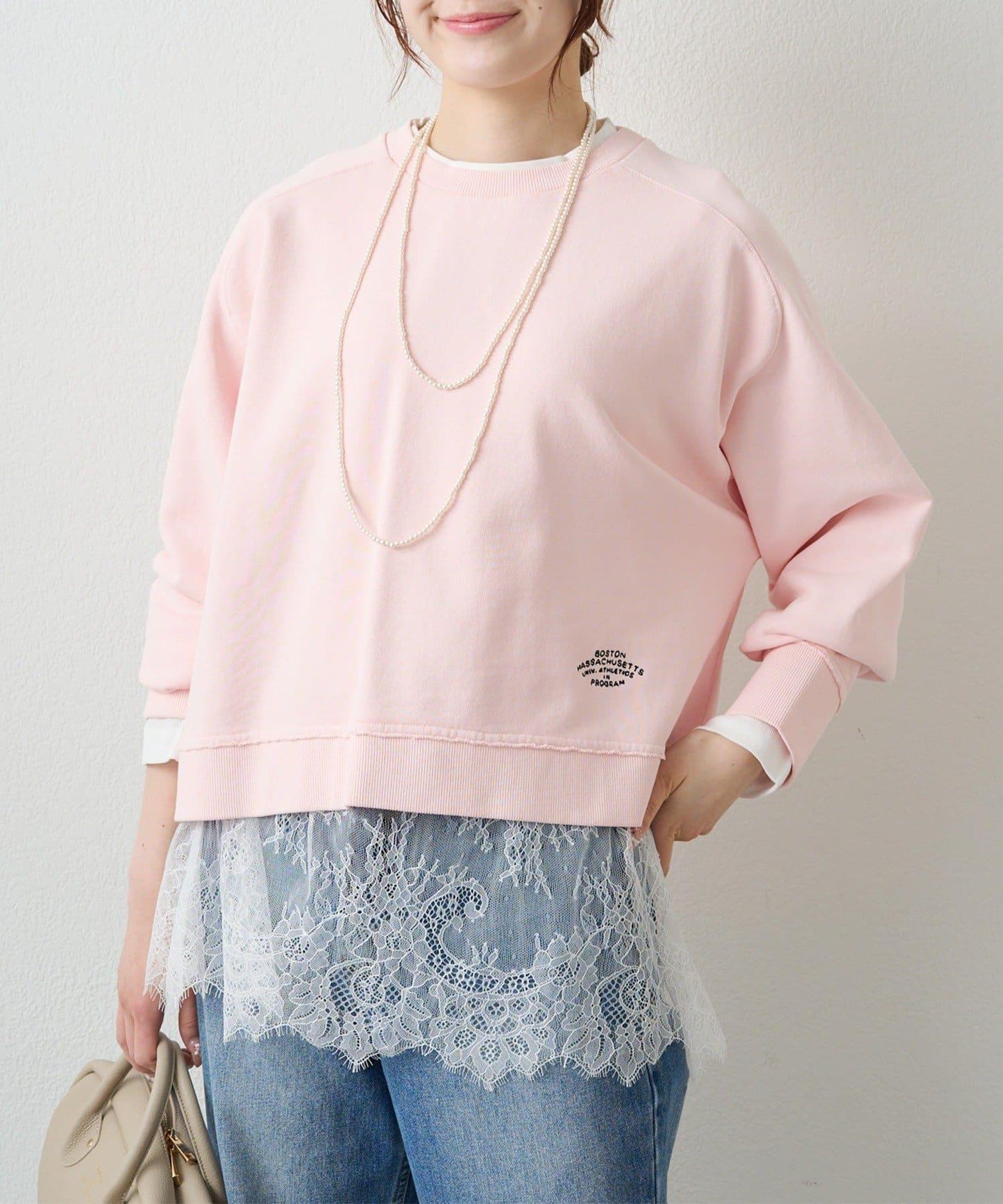 標誌刺繡短款衛衣