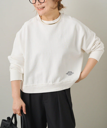 標誌刺繡短款衛衣