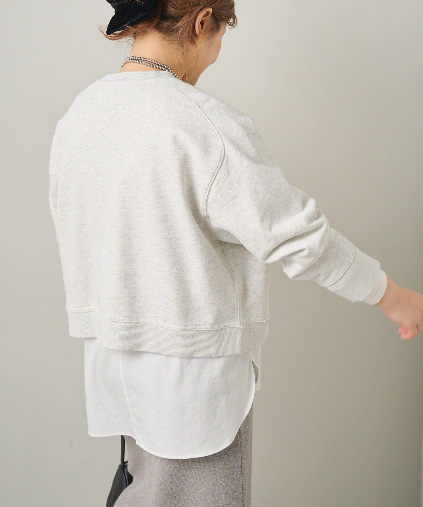 標誌刺繡短款衛衣