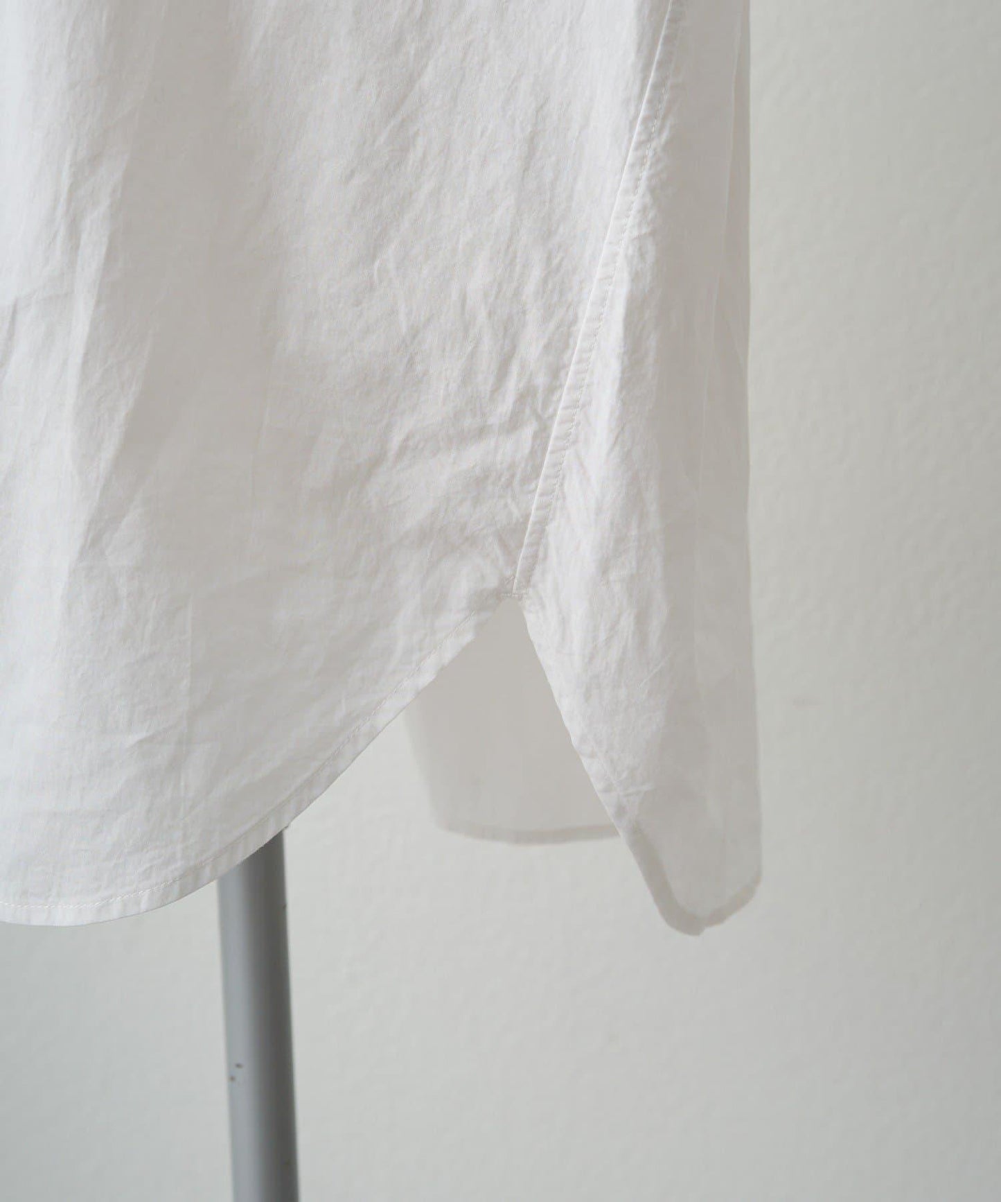 領口袖部褶皺蕾絲襯衫