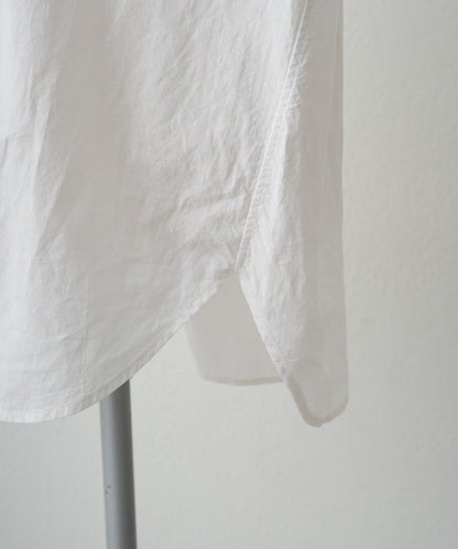 領口袖部褶皺蕾絲襯衫